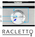 Grill elektryczny raclette YOER Racletto ERG03S