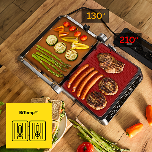 BiTemp Technology w grillu elektrycznym Yoer
