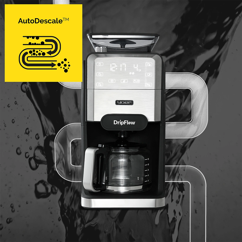 technologia AutoDescale w ekspresach przelewowych Yoer