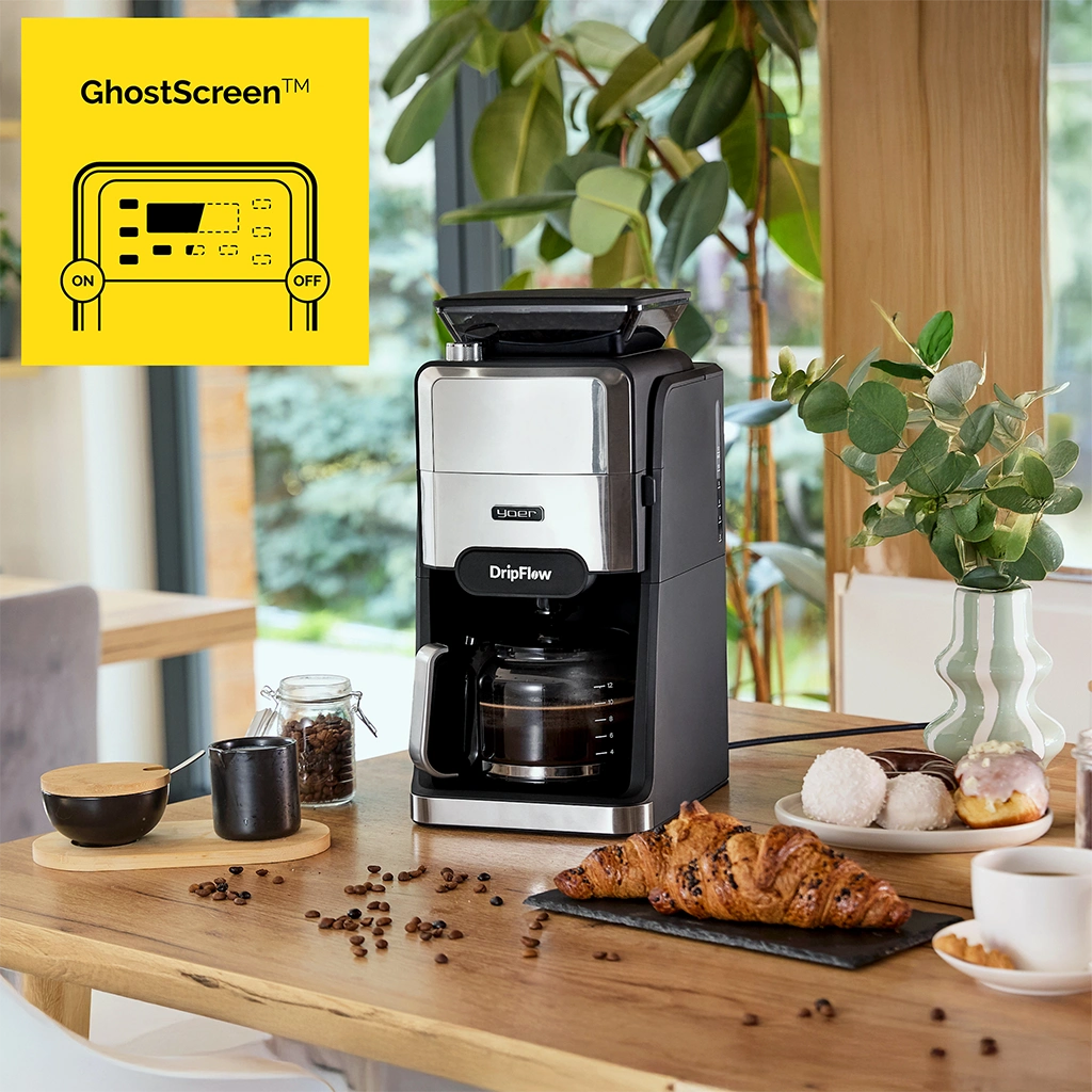 technologia GhostScreen w ekspresach przelewowych Yoer