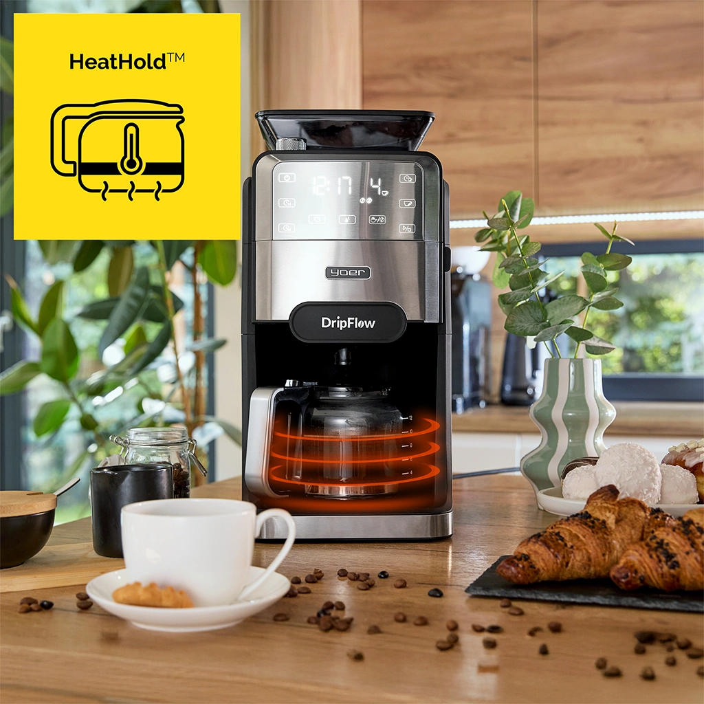 technologia HeatHold w ekspresach przelewowych Yoer