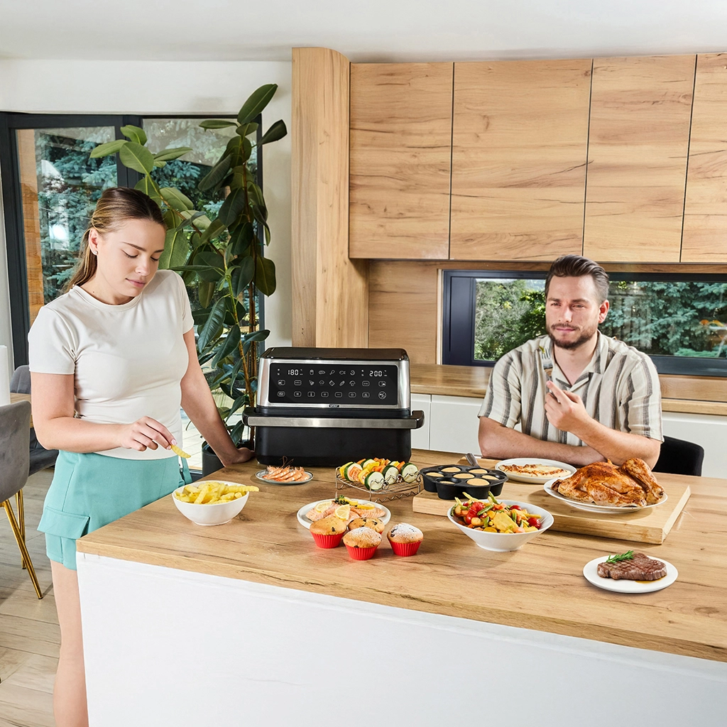 frytkownica-beztłuszczowa-yoer-megacrisp-carna-duza-pojemność-11l-2800W-powłoka-nieprzywierająca