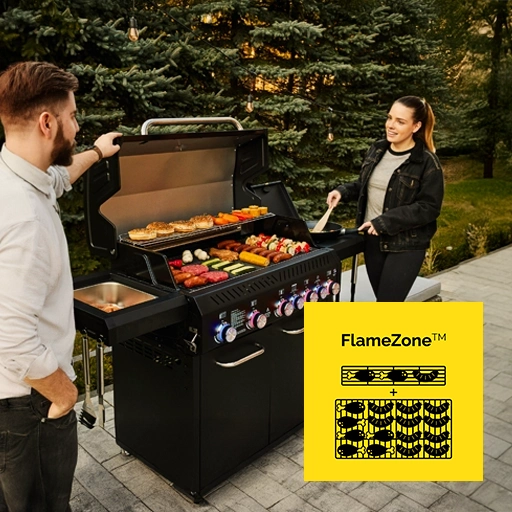 grille gazowe yoer duża powierzchnia grillowania