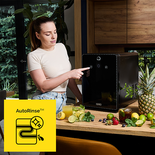 kostkarka do lodu yoer moonice z technologią automatycznego czyszczenia