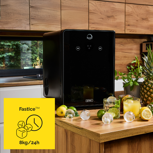 kostkarka do lodu yoer moonice szybka i wydajna, 8kg lodu w 24h