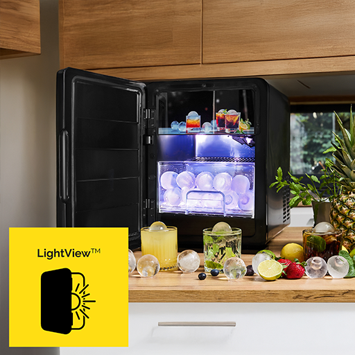 kostkarka do lodu yoer moonice z ledowym podświetleniem wnętrza