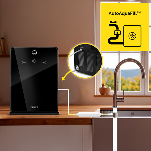 kostkarka do lodu moonice z technologią automatycznego uzupełniania wody