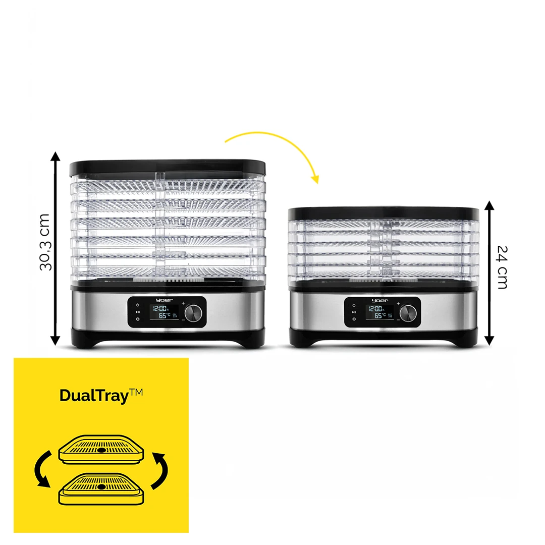 yoer suszarki do grzybów z technologią DualTray