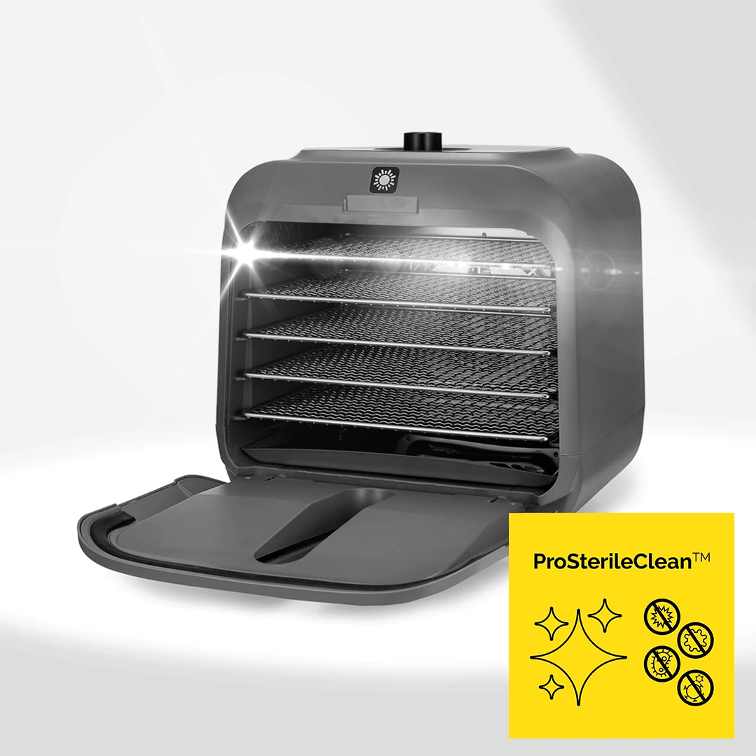 suszarki do żywności na podczerwień Yoer z technologią ProSterileClean