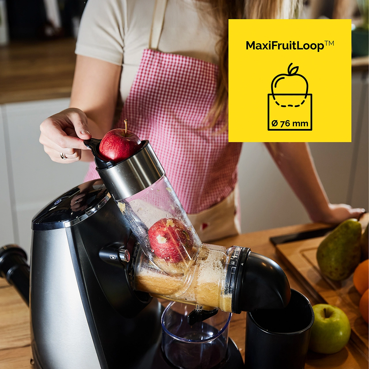 yoer-wyciskarka-wolnoobrotowa z technologia maxifruitloop