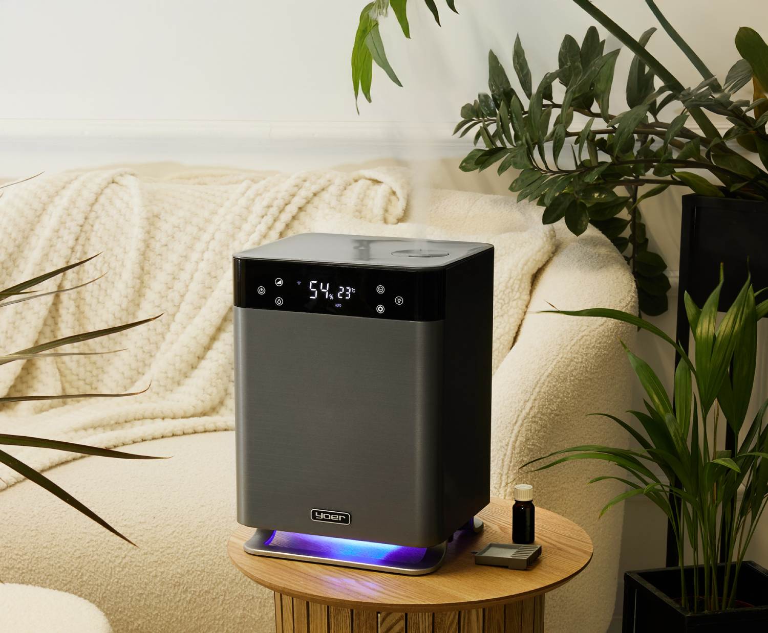 rośliny-bukiet-kiwat&oacute;w-stolik-wazon-nawilżacz-powietrza-nawilżanie-powietrza-nawilżone-powietrze