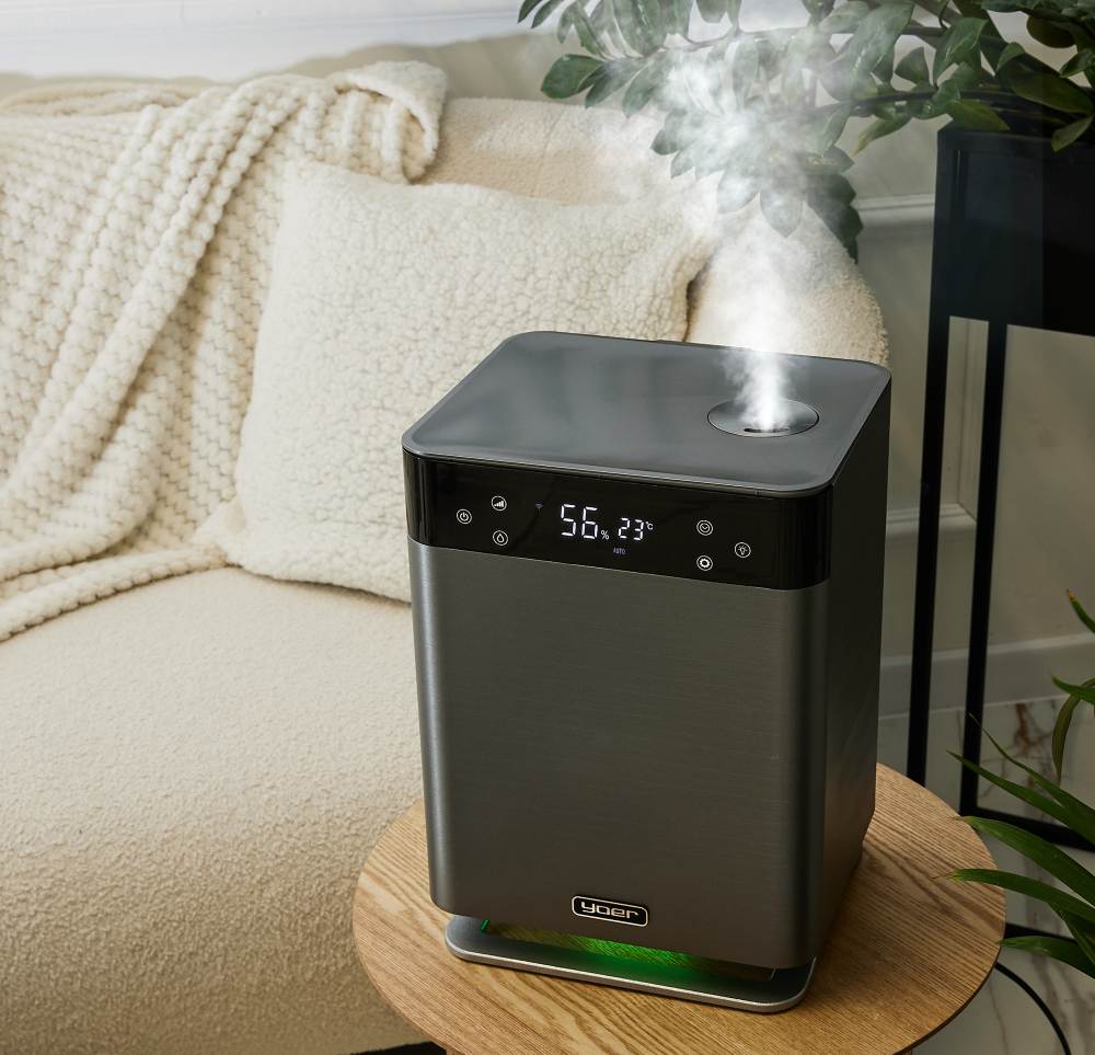 nawilżacz-powietrza-czarny-yoer-kwiaty-rośliny-nawilżanie-powietrza-wyświetlacz-led-sprzęt-urządzenie