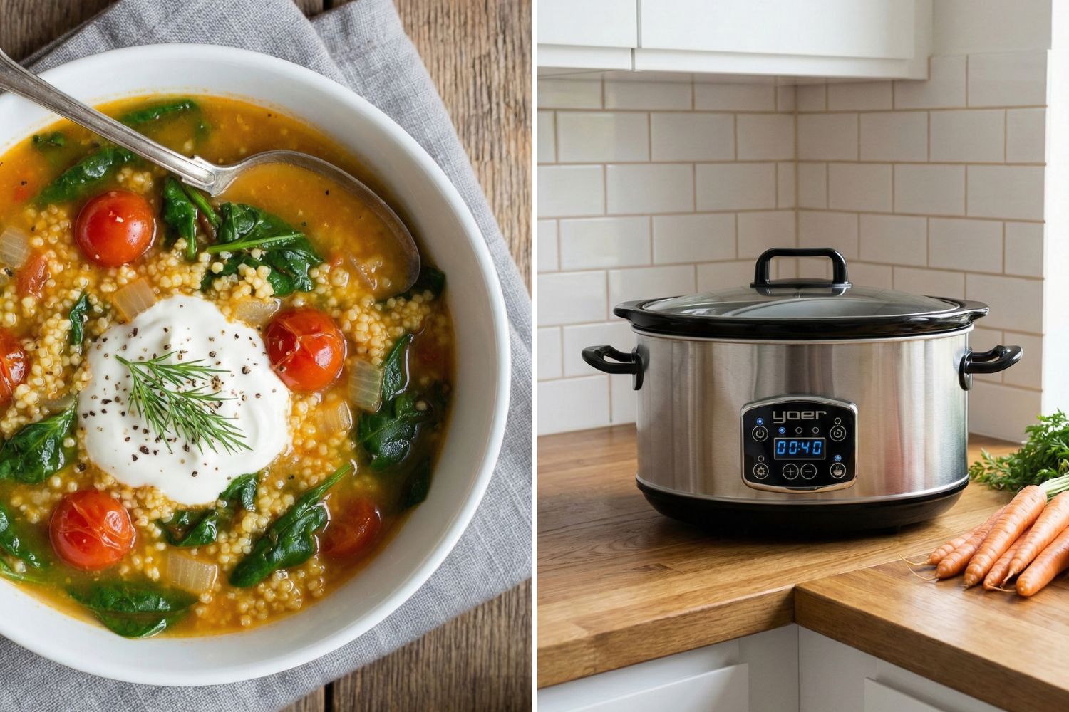  zupa z kasza jaglana i soczewica wolnowar