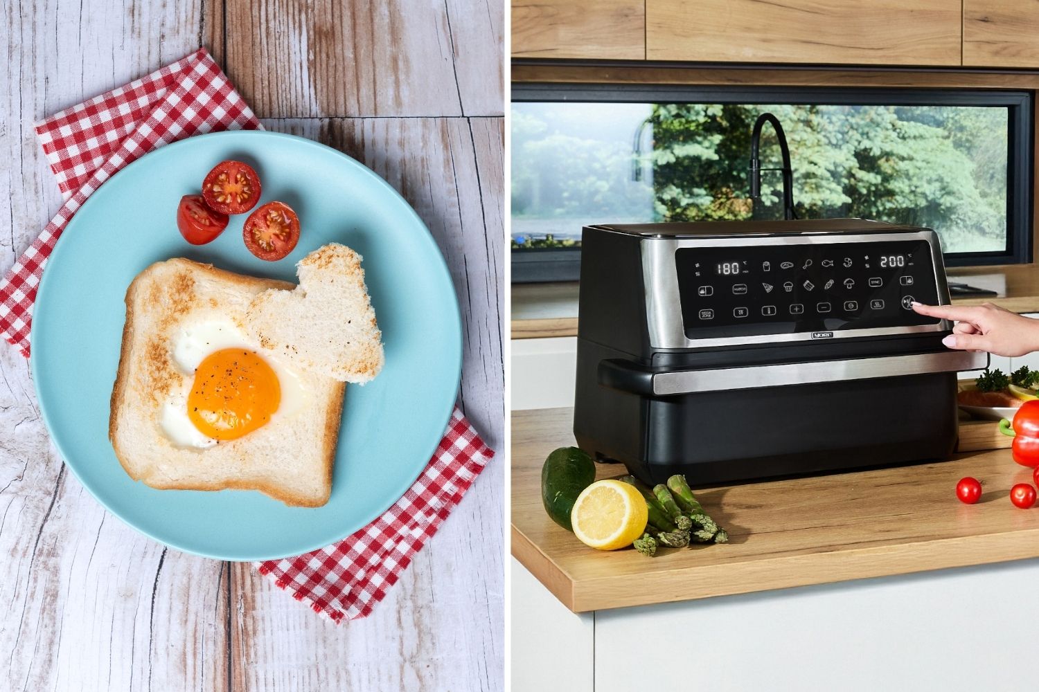 Jajko w toście z air fryera