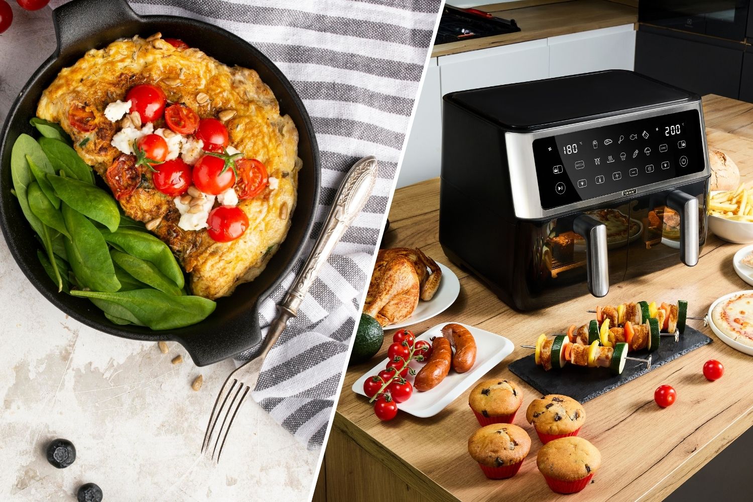 Białkowy omlet z air fryera