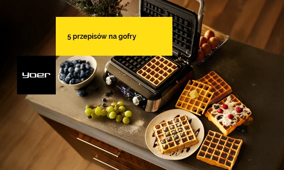 5 przepisów na gofry z gofrownicą Yoer Fluffo