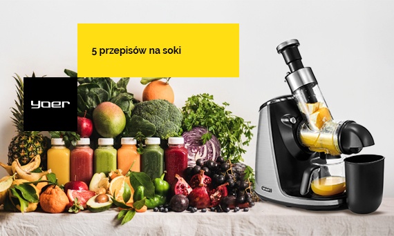 5 przepisów na zdrowe soki z wyciskarki wolnoobrotowej