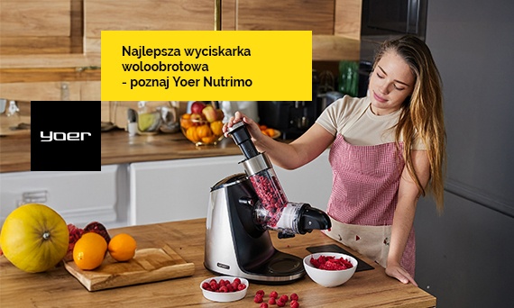 Najlepsza wyciskarka wolnoobrotowa do warzyw i owoców - poznaj model Yoer Nutrimo