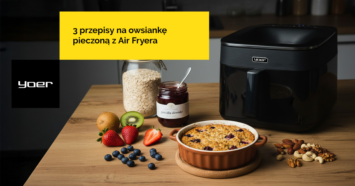 Pieczona owsianka z Air Fryera - 3 przepisy na zdrowe śniadanie