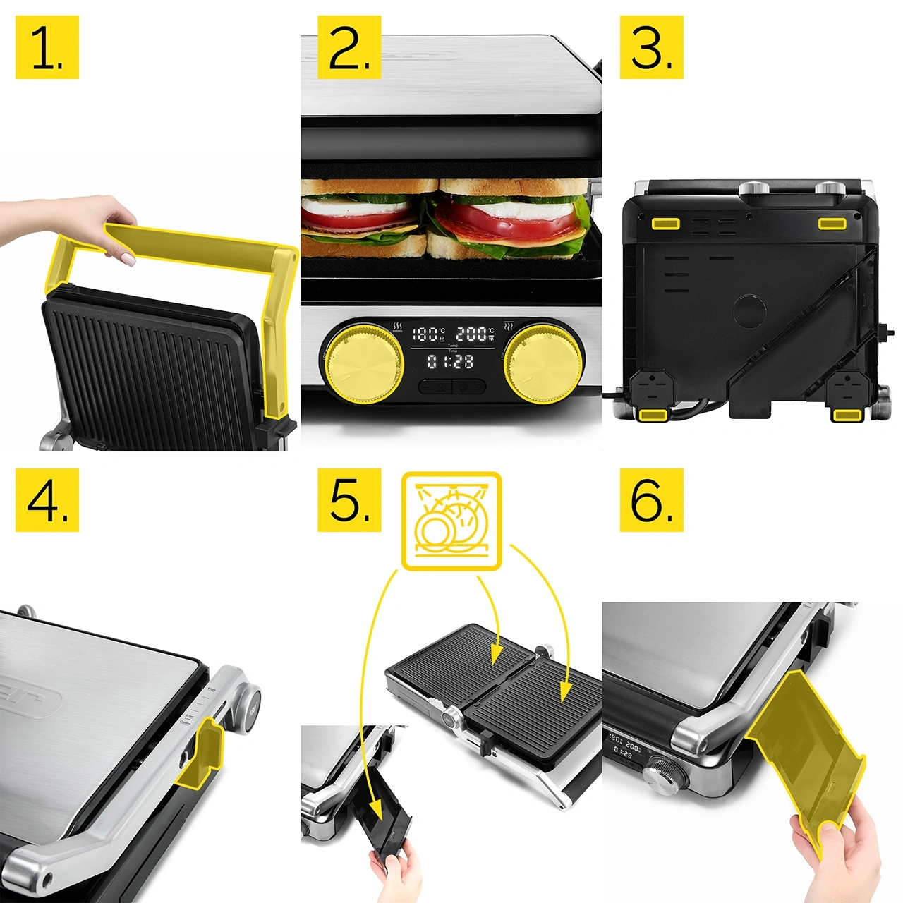 Grill elektryczny Yoer Panino EG02S