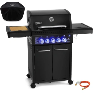 GG06BK ZESTAW Grill gazowy Yoer BeefChef 3+2 +Pokrowiec