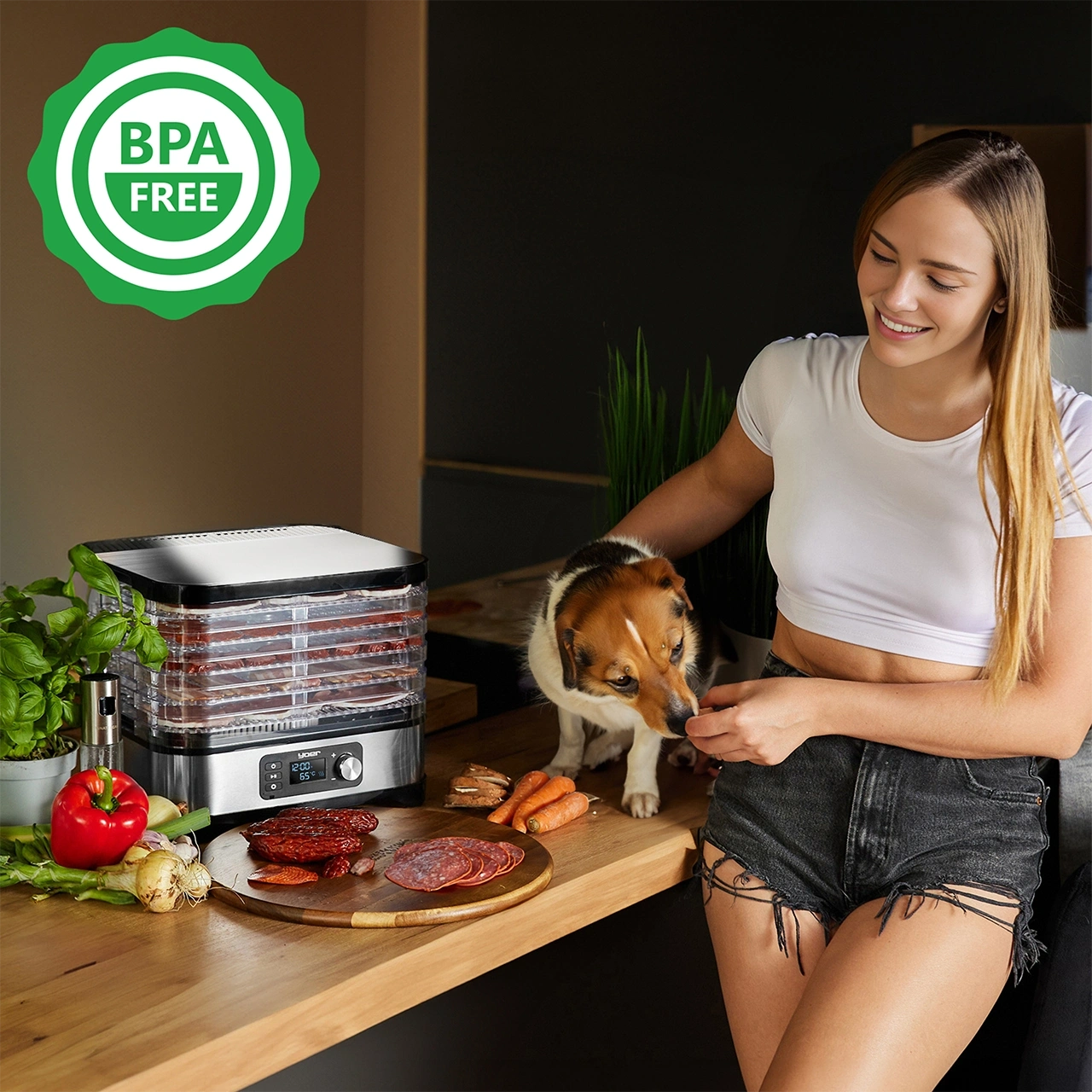 Suszarka do grzybów, owoców, warzyw Yoer VitaSave FD01S