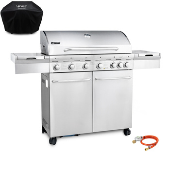 GG02S ZESTAW Grill gazowy Yoer SteakKing 6+1 +Pokrowiec