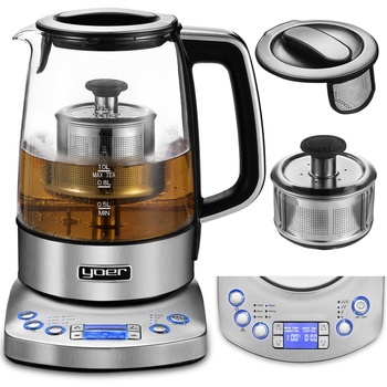 Bezprzewodowy czajnik elektryczny z zaparzaczem herbaty Yoer Flavoro EK03S