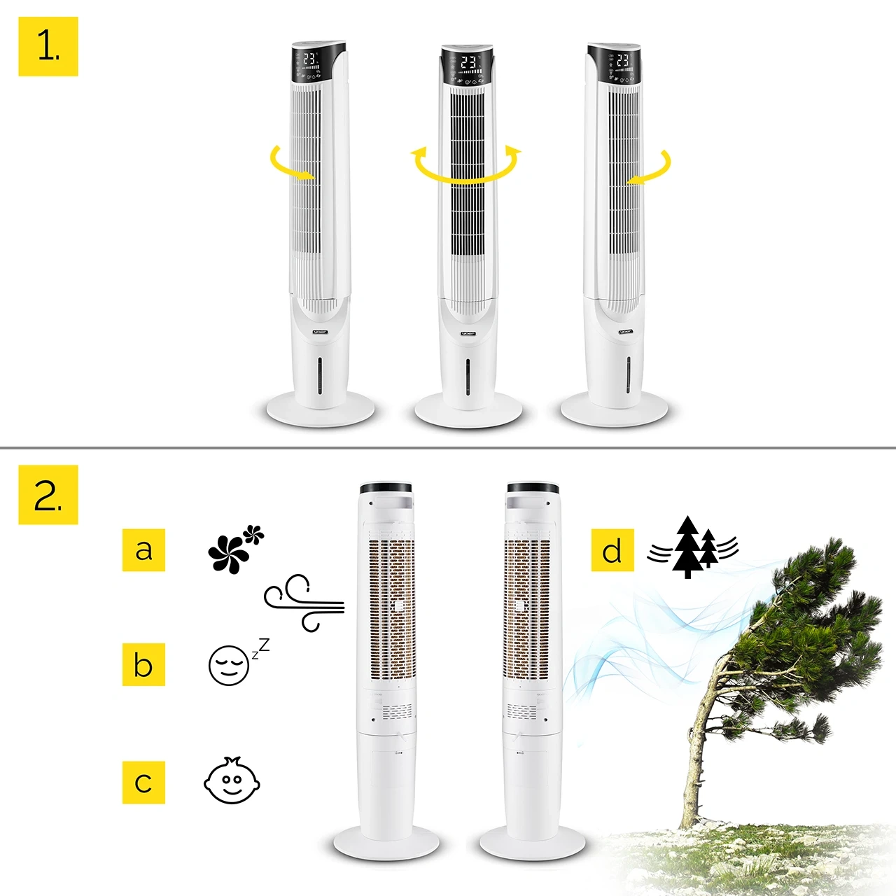 Klimator - wentylator kolumnowy Yoer Cascado TFC06W