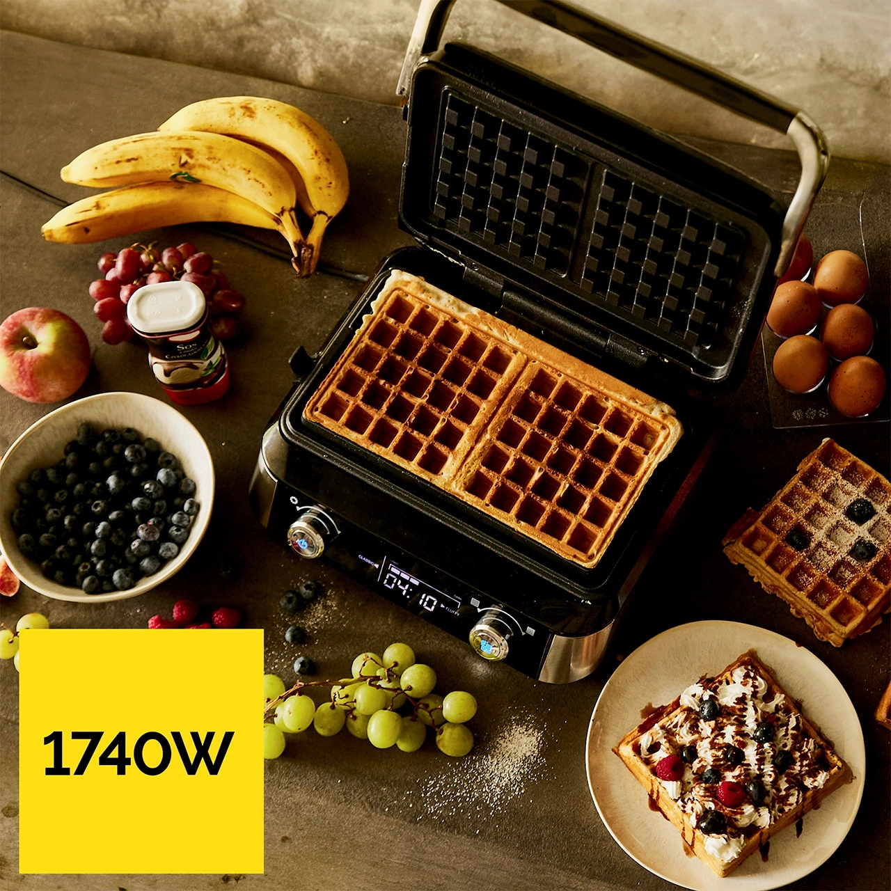 Gofrownica Yoer Fluffo WM01BK