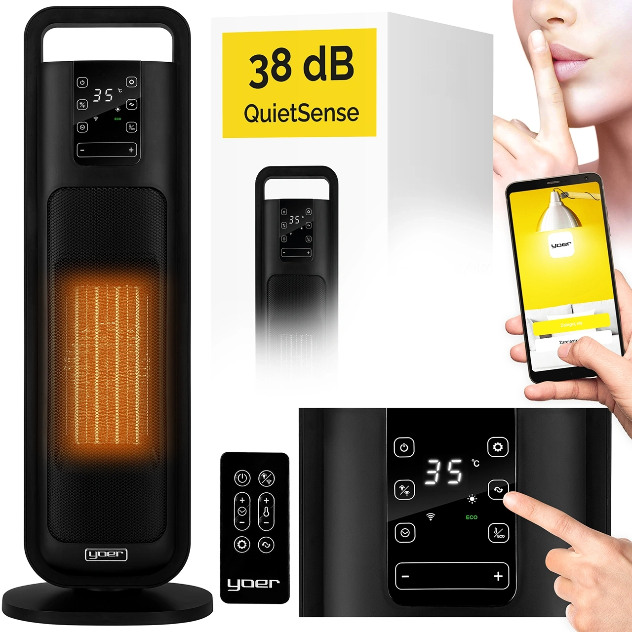 Termowentylator ceramiczny Yoer Feno FH04BK