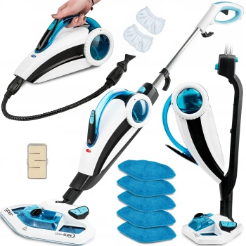 ZESTAW SMC01W Mop parowy z myjką ręczną Yoer CleanSlide + Zestaw 2 nakładek materiałowych