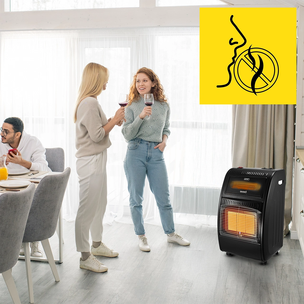 Elektryczny piecyk gazowy Yoer Gasso GH01BK