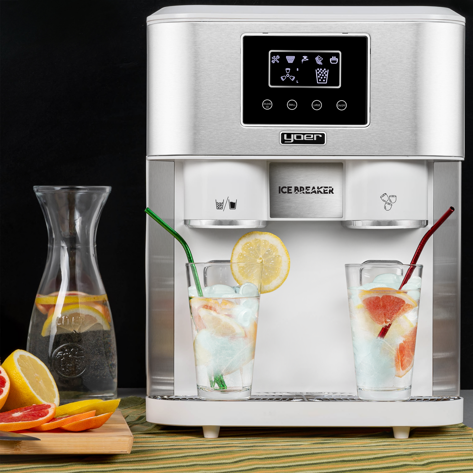 Kostkarka do lodu z dystrybutorem wody Yoer IceBreaker IMW03W