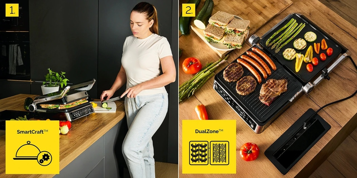 Grill elektryczny z termosondą Yoer CraftGrill EG06BK