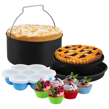 Zestaw do pieczenia do frytkownicy beztłuszczowej Yoer AF01BK, AF04BK