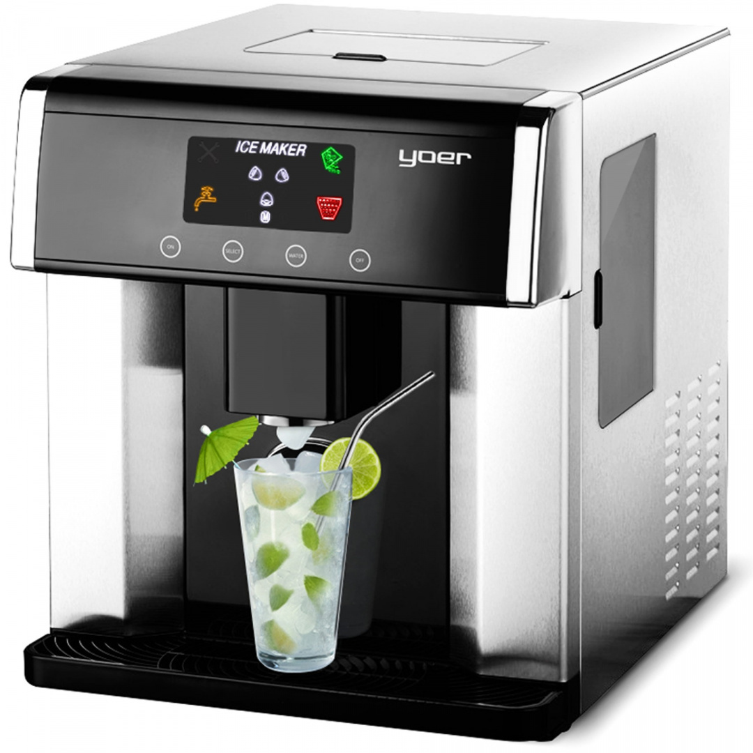 Kostkarka do lodu z dystrybutorem wody YOER Everest IMW02S