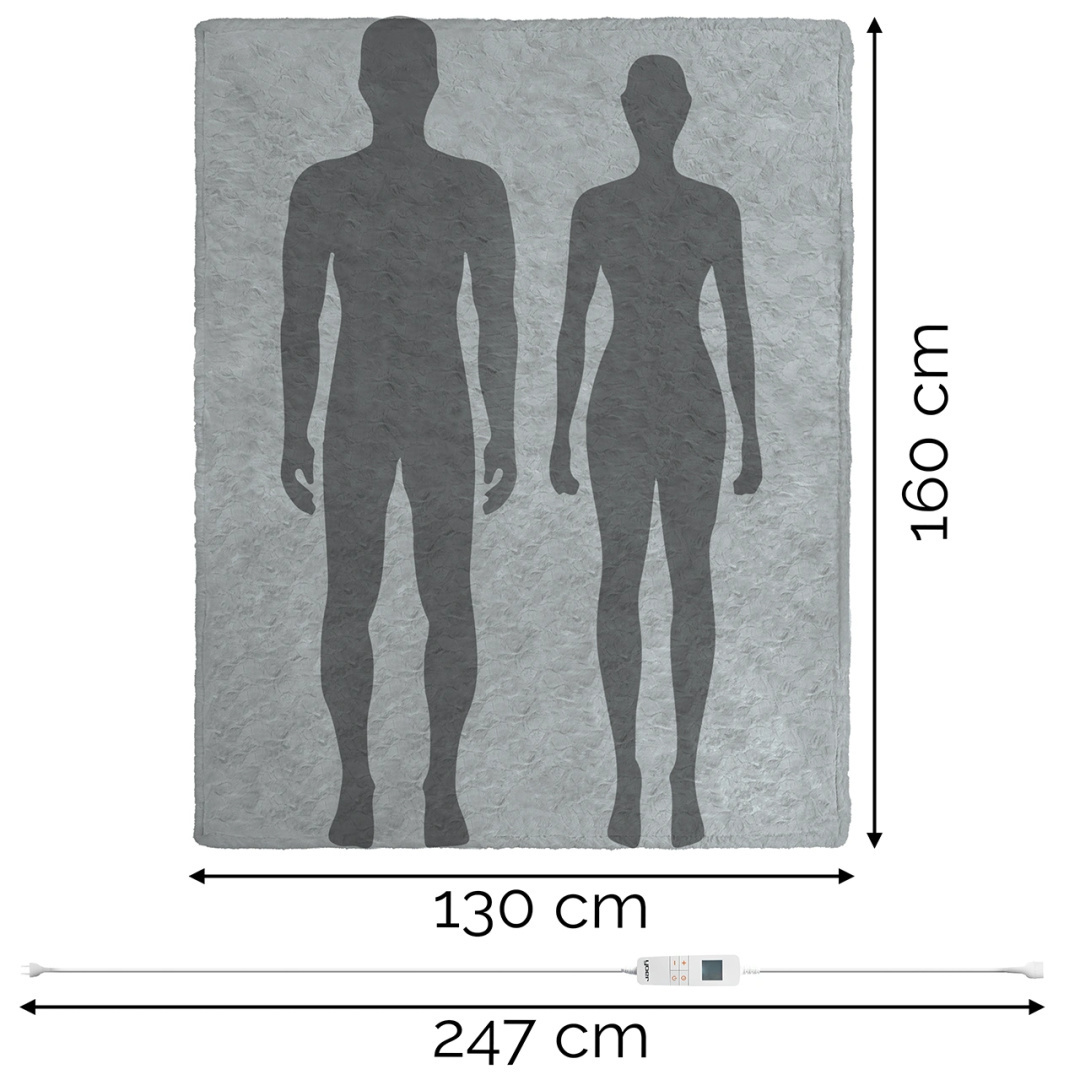 Koc elektryczny Yoer Bero EB02G 160x130 cm