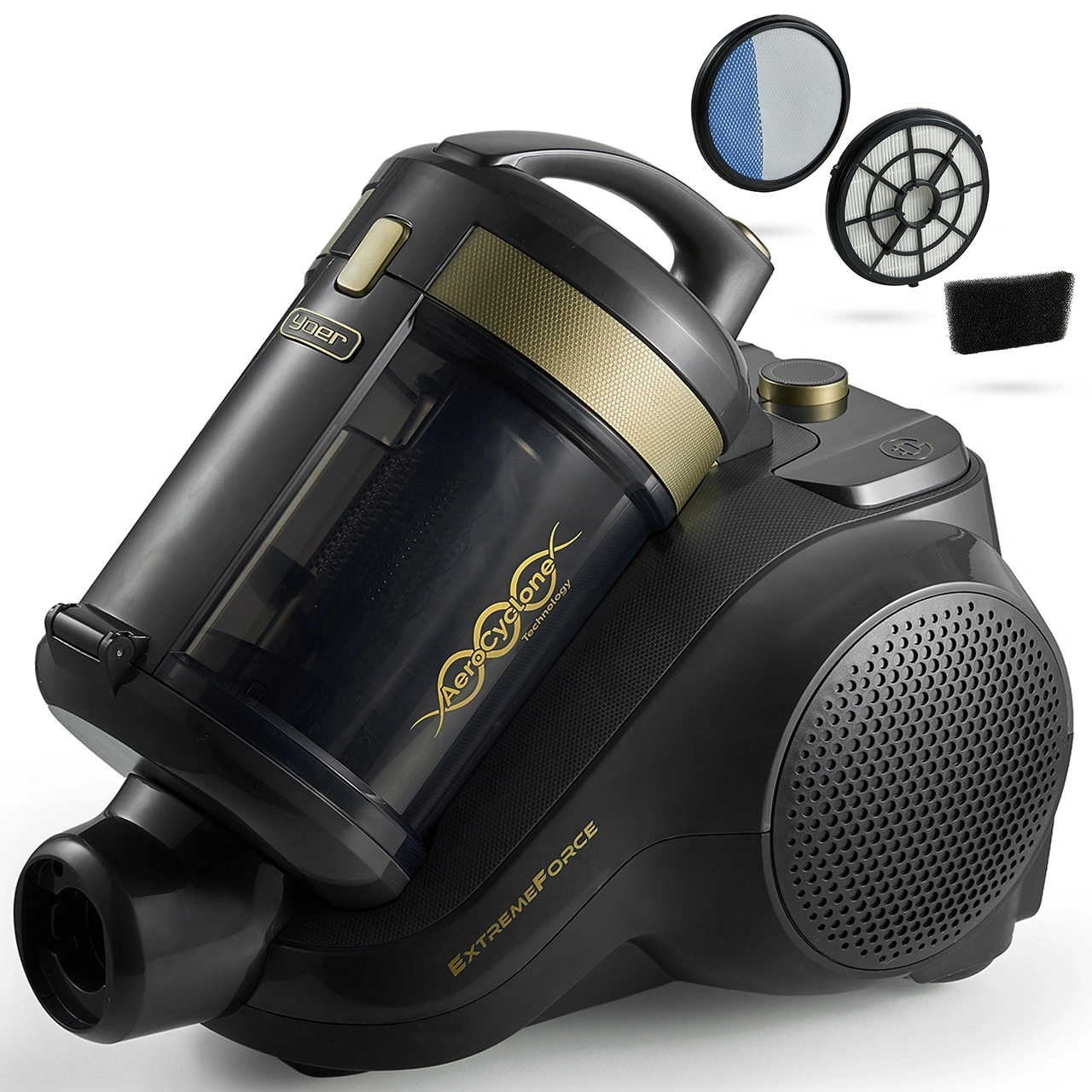 VC02G ZESTAW Odkurzacz bezworkowy Yoer ExtremeForce + Zestaw 3 filtrów