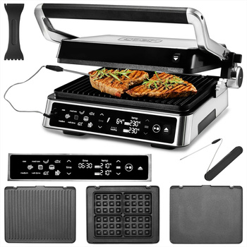 Grill elektryczny z termosondą Yoer CraftGrill EG06BK