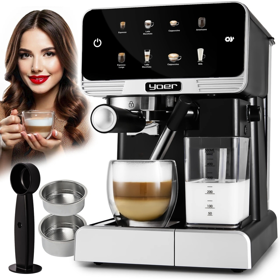 Ciśnieniowy ekspres do kawy Yoer Creamo Pro EMF03BK