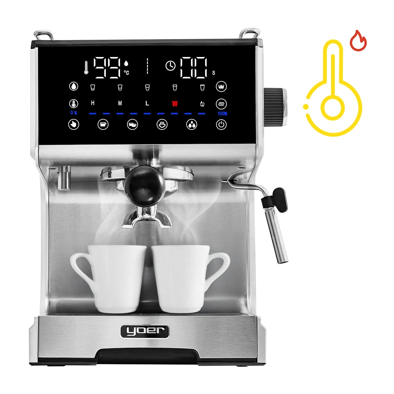 Ciśnieniowy ekspres do kawy Yoer Barisso EM03S