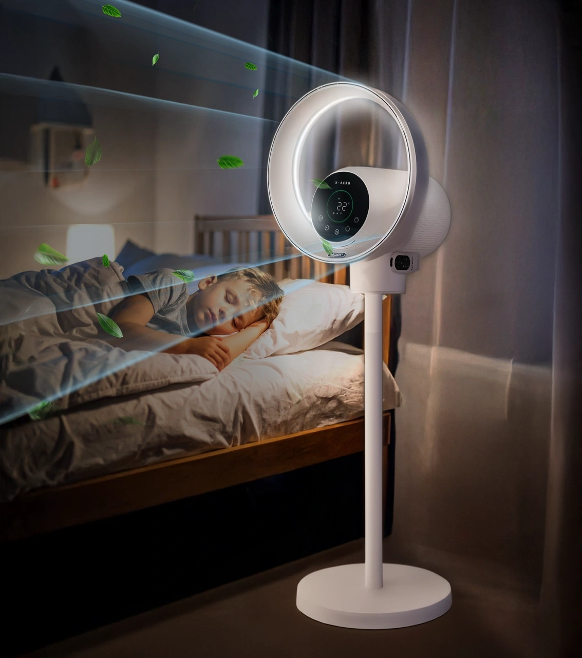 Aerodynamiczny wentylator bezłopatkowy Yoer X-Aero BLF01W