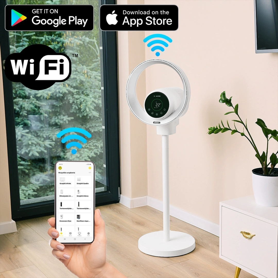 Aerodynamiczny wentylator bezłopatkowy Yoer X-Aero BLF01W