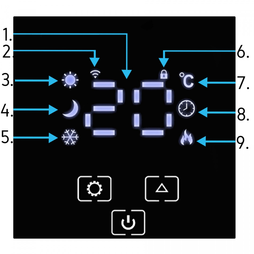 Elektryczny grzejnik konwektorowy Yoer Glosso CH02BK
