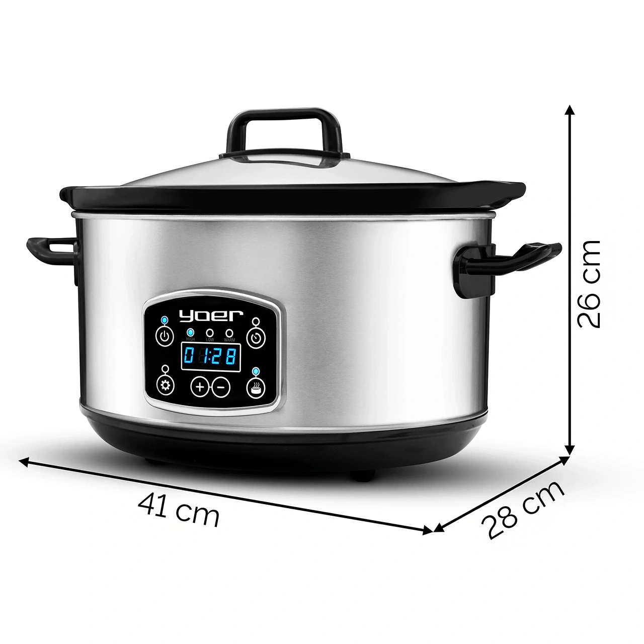 Wolnowar Yoer CleverCook SC4502S z misą ceramiczną i programatorem czasowym