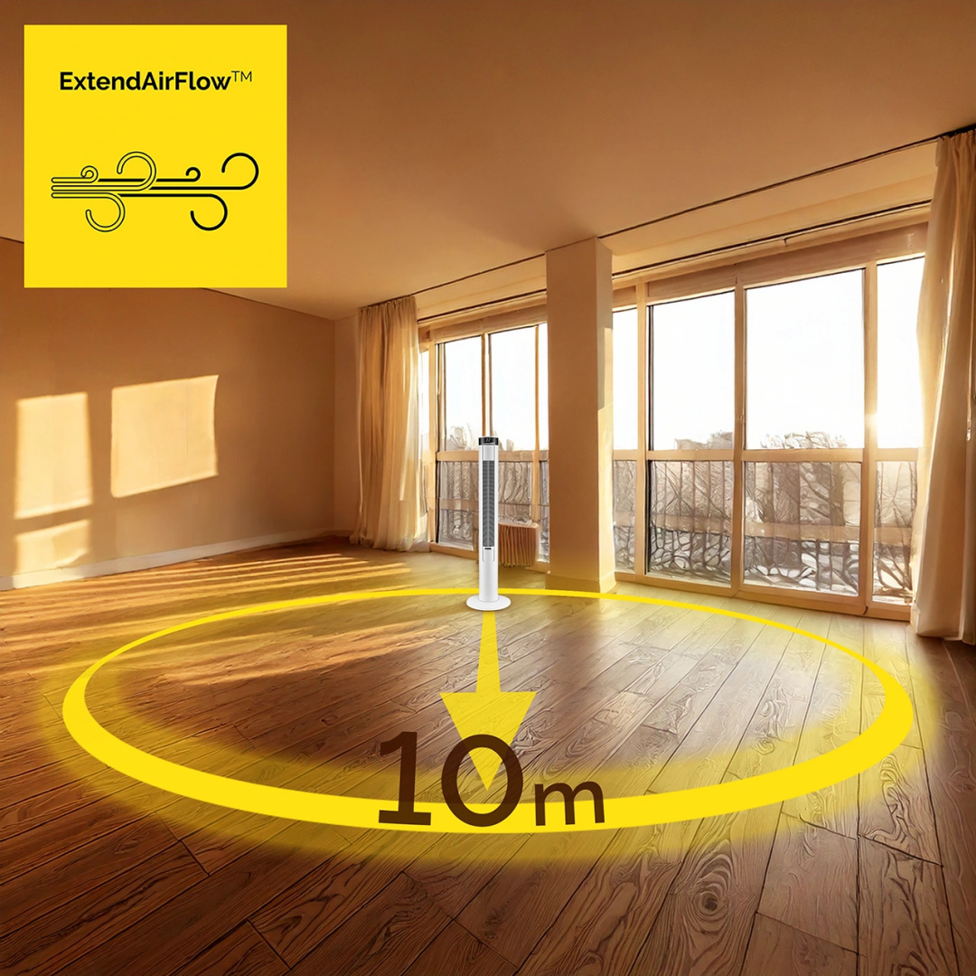 Wentylator kolumnowy i jonizator XXL Yoer Spiro TF03W