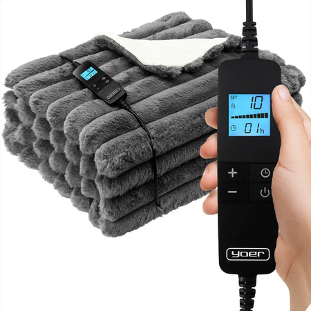 Koc elektryczny Yoer Fuzzo EB03G 180x160 cm