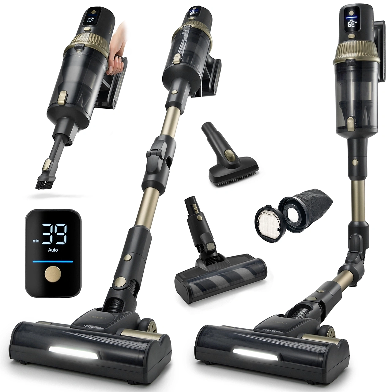 VC03G ZESTAW Odkurzacz pionowy Yoer UltimateDynamics + Worek na kurz z filtrem HEPA + Szczotka do dywanów + Szczotka do wyczesywania sierści zwierząt