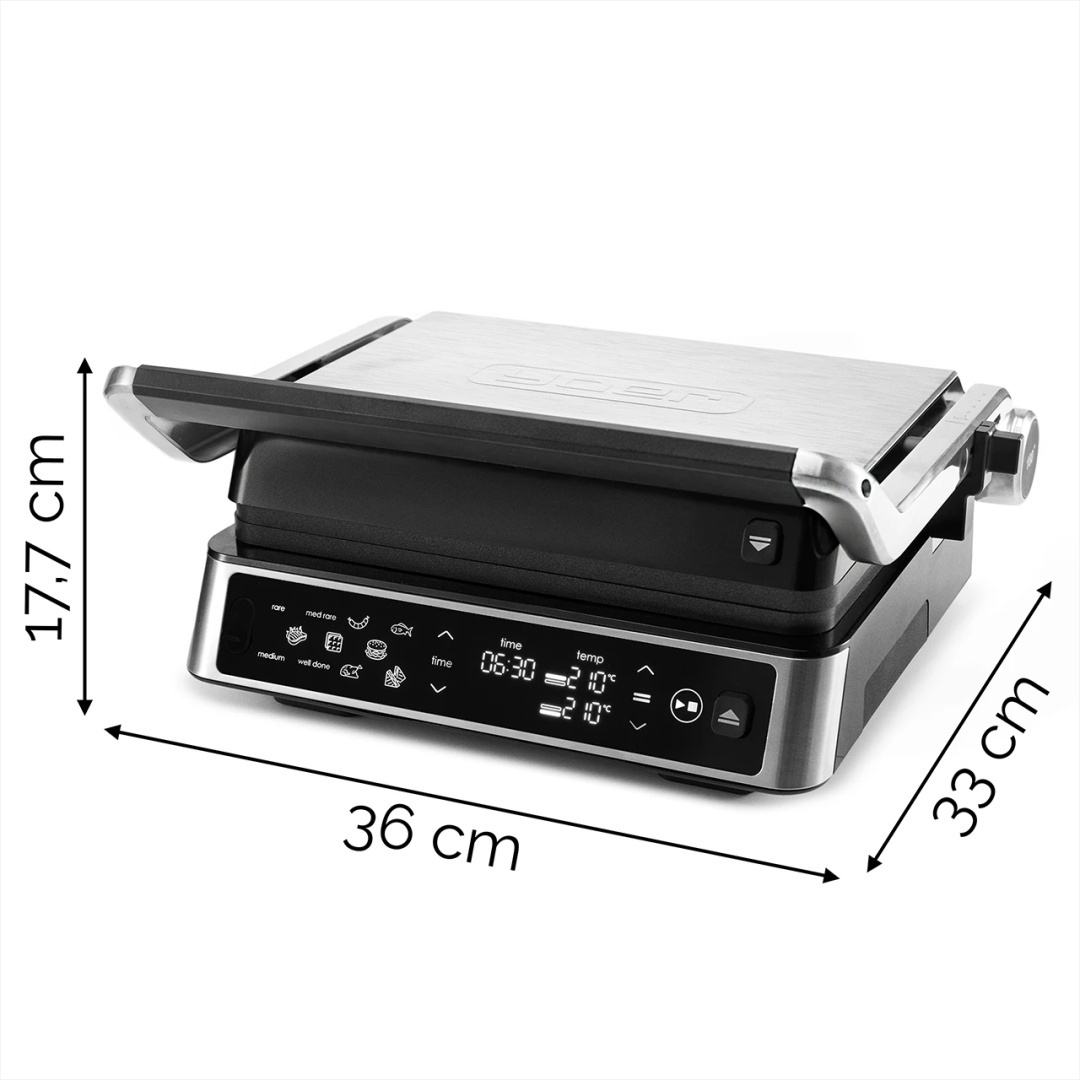 Grill elektryczny z termosondą Yoer CraftGrill EG06BK